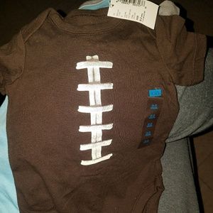 Football onesie 0-3 months